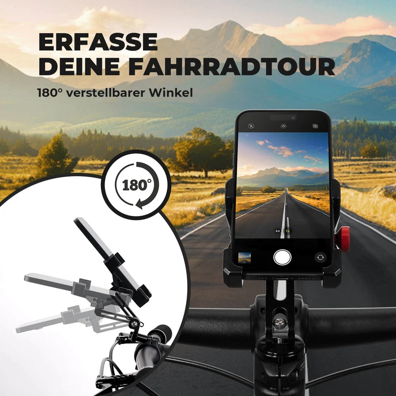 Fahrrad Handyhalterung 180° Drehbar for Handy 4.7~7.09"