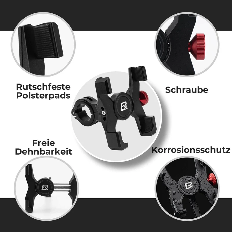 Fahrrad Handyhalterung 180° Drehbar for Handy 4.7~7.09"
