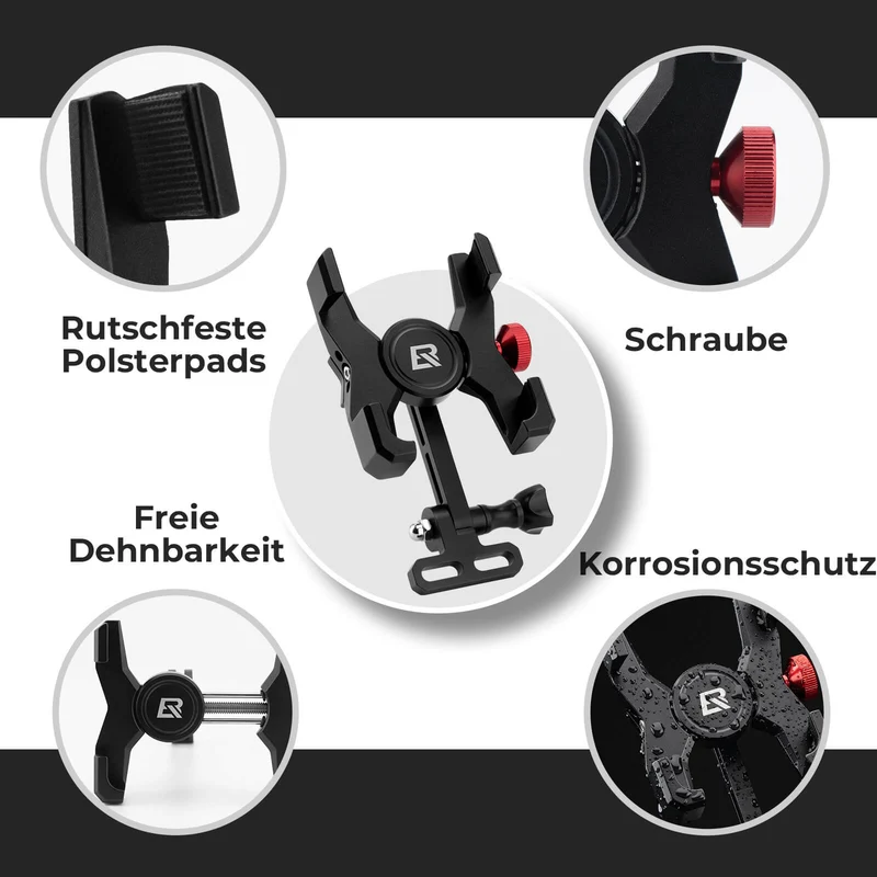 Fahrrad Handyhalterung 180° Drehbar for Handy 4.7~7.09"