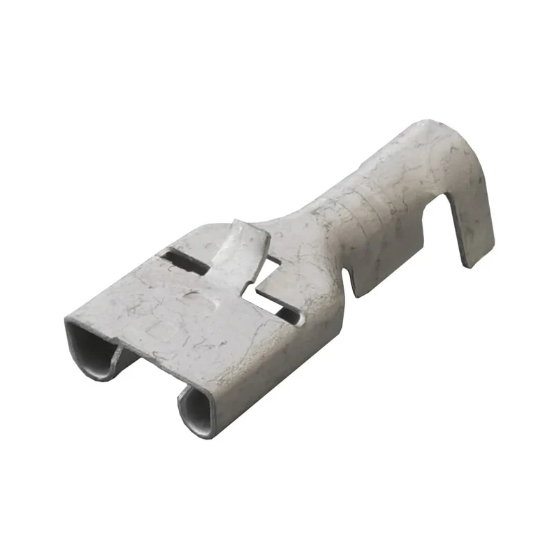 Nicht isolierte 6.3-mm-Flachstecker mit Verriegelungslasche für 2.5-mm-Kabel / Packung mit 100 Stück
