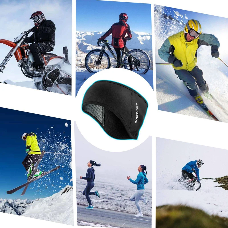 ROCKBROS Winter Thermo Radfahren Ohrwärmer Stirnbänder für Männer Frauen