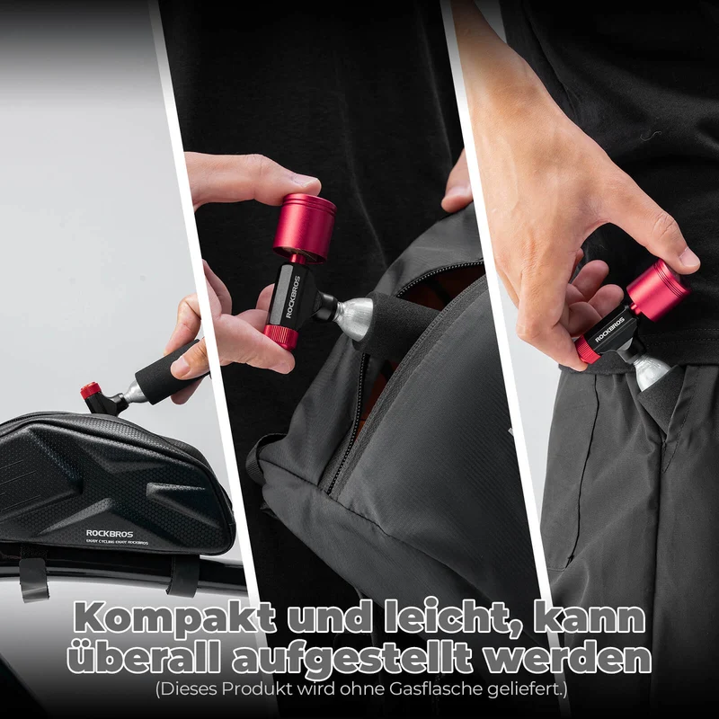 Presta & Schrader Ventile용 CO2 Fahrradpumpe 미니펌프