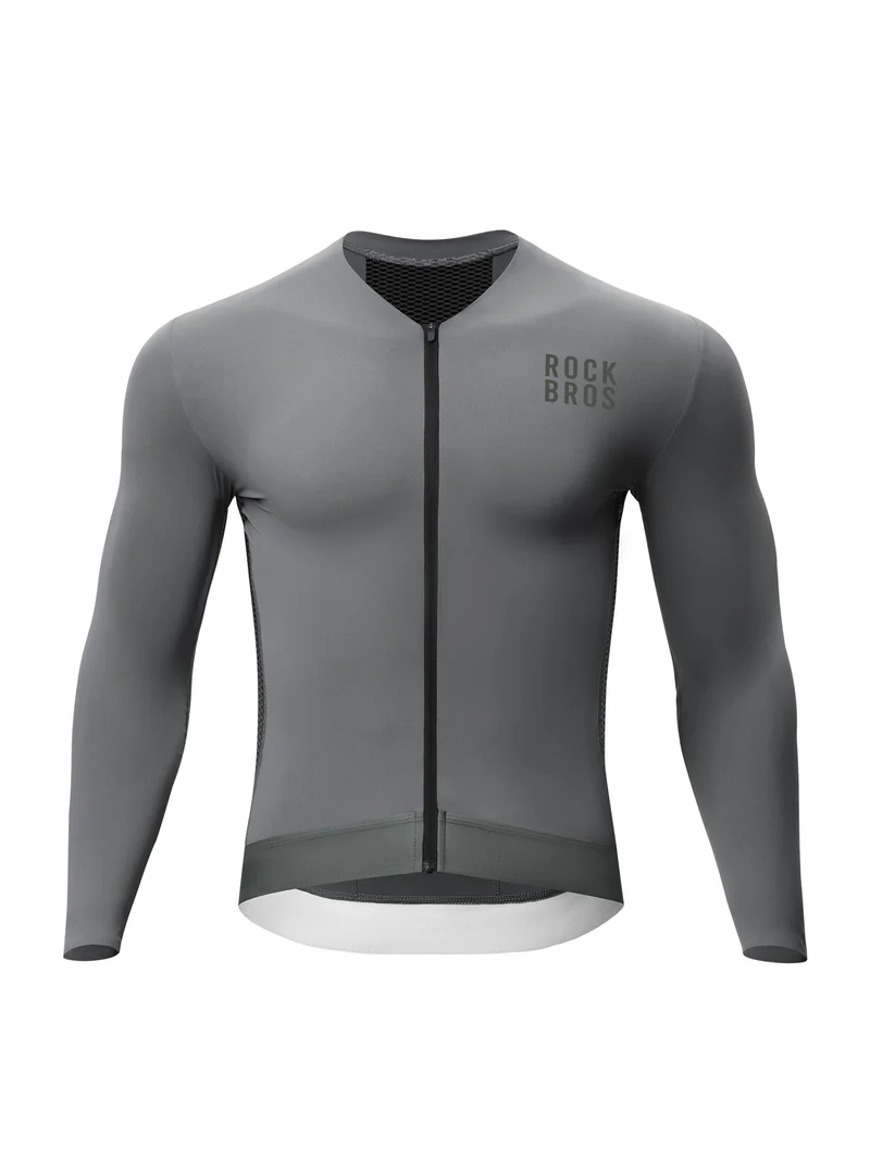 Men's Colorblock Long-Sleeve Cycling Jersey