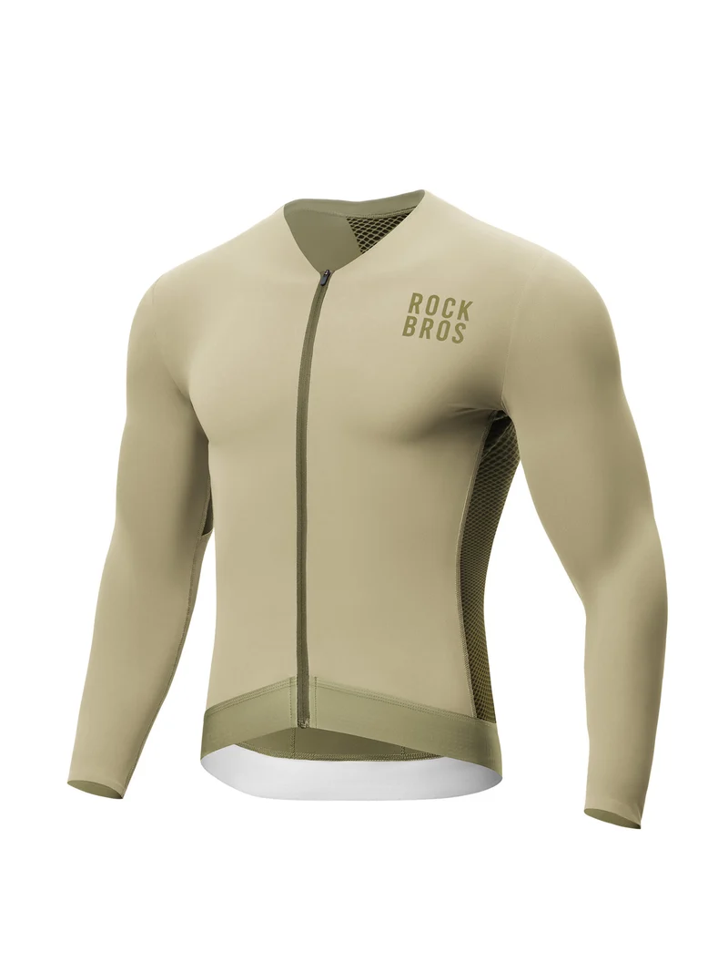 Men's Colorblock Long-Sleeve Cycling Jersey