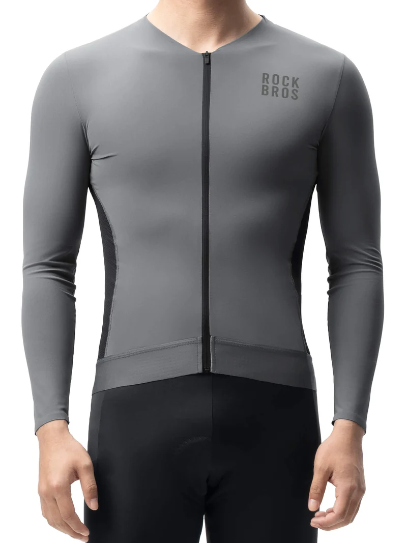 Men's Colorblock Long-Sleeve Cycling Jersey