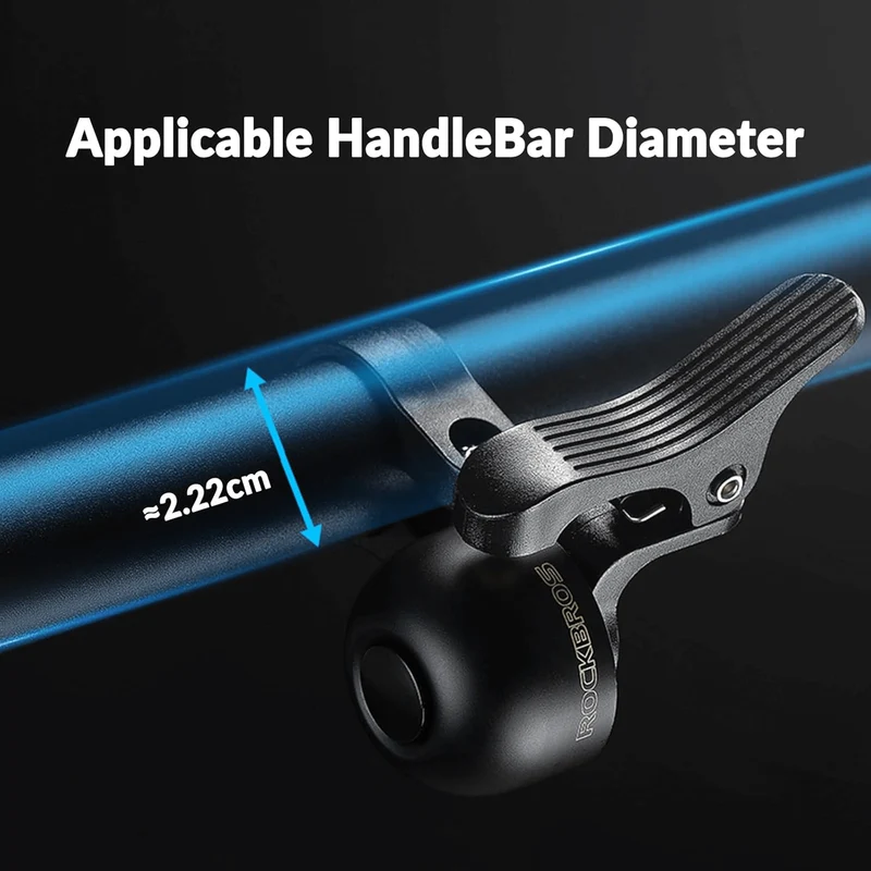 Rennrad Fahrradklingel 100dB fir gebogene Lenker 22,2mm