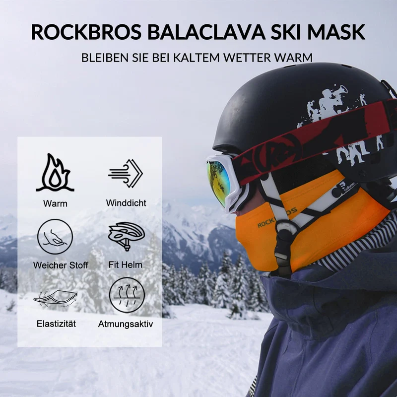 ROCKBROS Sturmhaube Herbst 겨울 야외스포츠용 발라클라바 남녀공용
