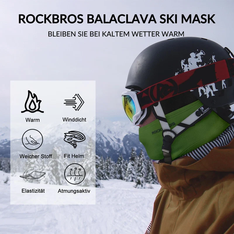 ROCKBROS Sturmhaube Herbst 겨울 야외스포츠용 발라클라바 남녀공용