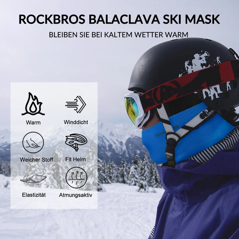 ROCKBROS Sturmhaube Herbst 겨울 야외스포츠용 발라클라바 남녀공용