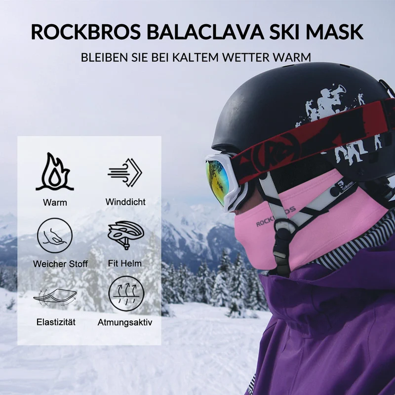 ROCKBROS Sturmhaube Herbst 겨울 야외스포츠용 발라클라바 남녀공용