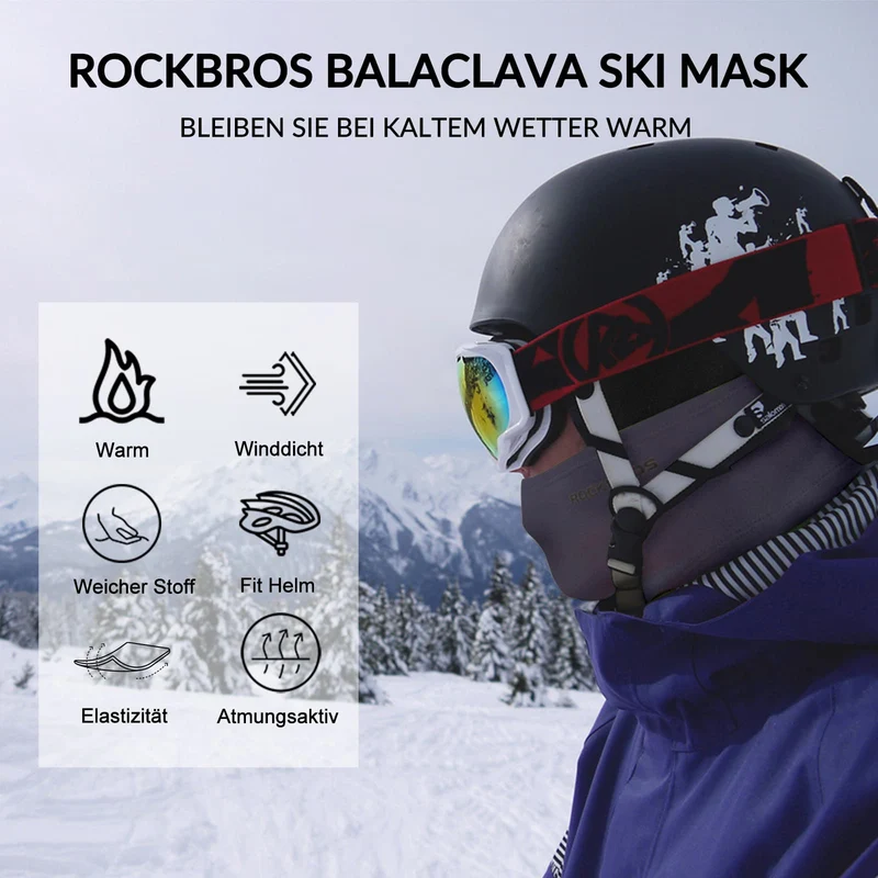 ROCKBROS Sturmhaube Herbst 겨울 야외스포츠용 발라클라바 남녀공용
