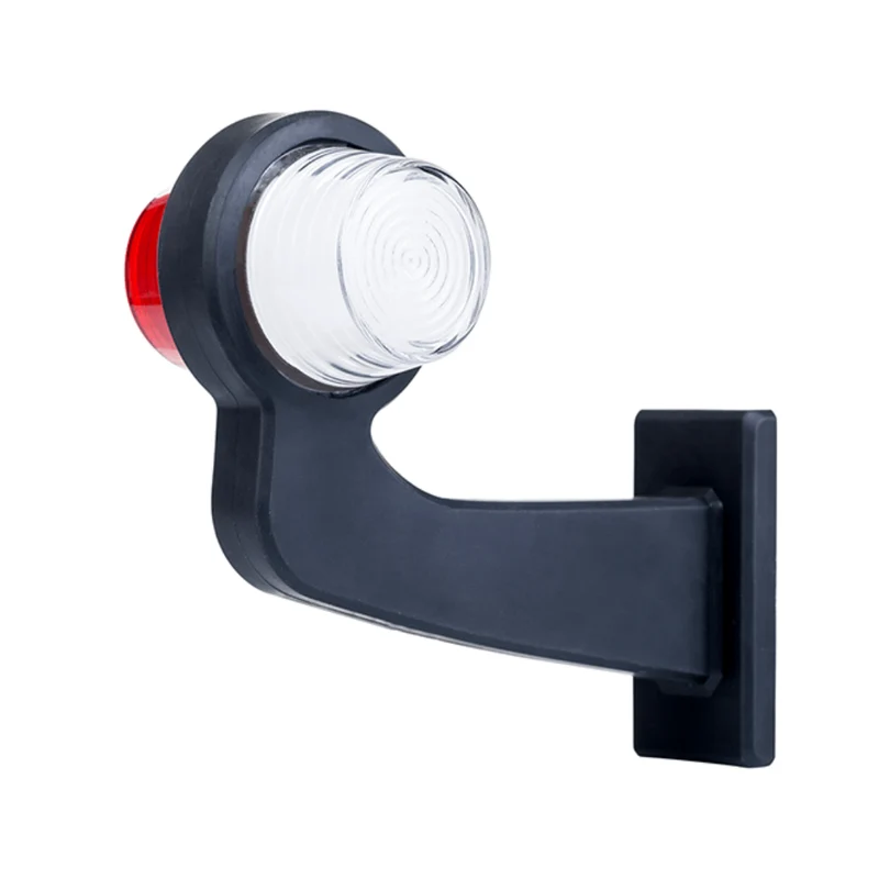 Dänische LED-Konturmarkierungsleuchten im Old-School-Stil / Rote und klare Neonlinse