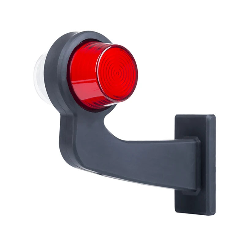 Dänische LED-Konturmarkierungsleuchten im Old-School-Stil / Rote und klare Neonlinse