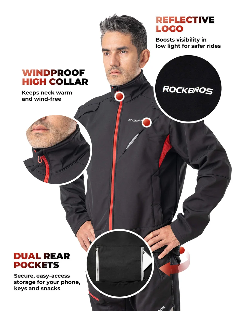 Unisex Thermal Winter Cycling Jacket