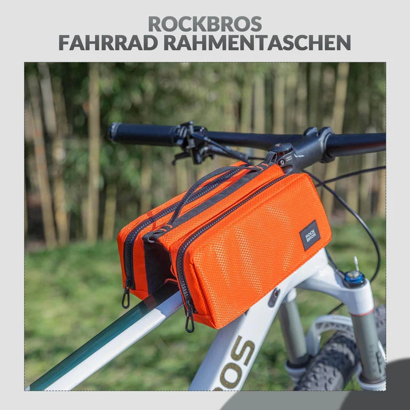 ROCKBROS Fahrradtasche Rahmentasche mit Schultergurt Oberrohrtasche