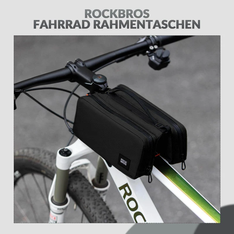 ROCKBROS Fahrradtasche Rahmentasche mit Schultergurt Oberrohrtasche
