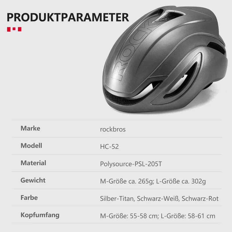 ROCKBROS Fahrradhelm 통합 Rennradhelm Magnetische Schnalle EPS+PC