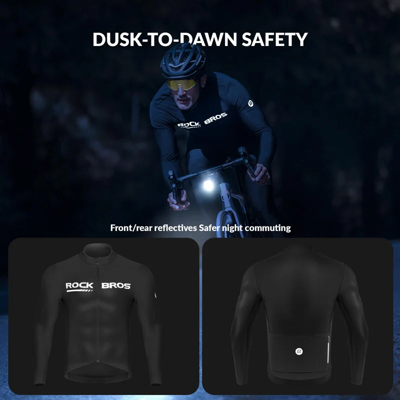 Men's Long-Sleeve Thermal Cycling Jersey