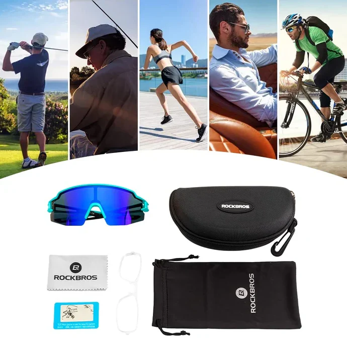 Polarized Cycling Sunglasses UV Protection Sports Eyewear