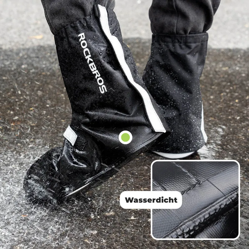 Fahrradüberschuhe Reflektierend Wasserdicht mit Klettverschluss
