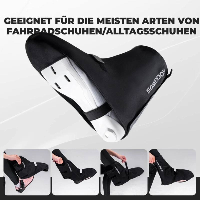 Fahrradüberschuhe Reflektierend Wasserdicht mit Klettverschluss