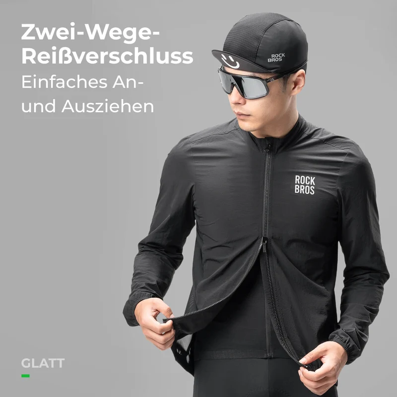 Herren Leichte Fahrradjacke Atmungsaktiv Frühling/Sommer