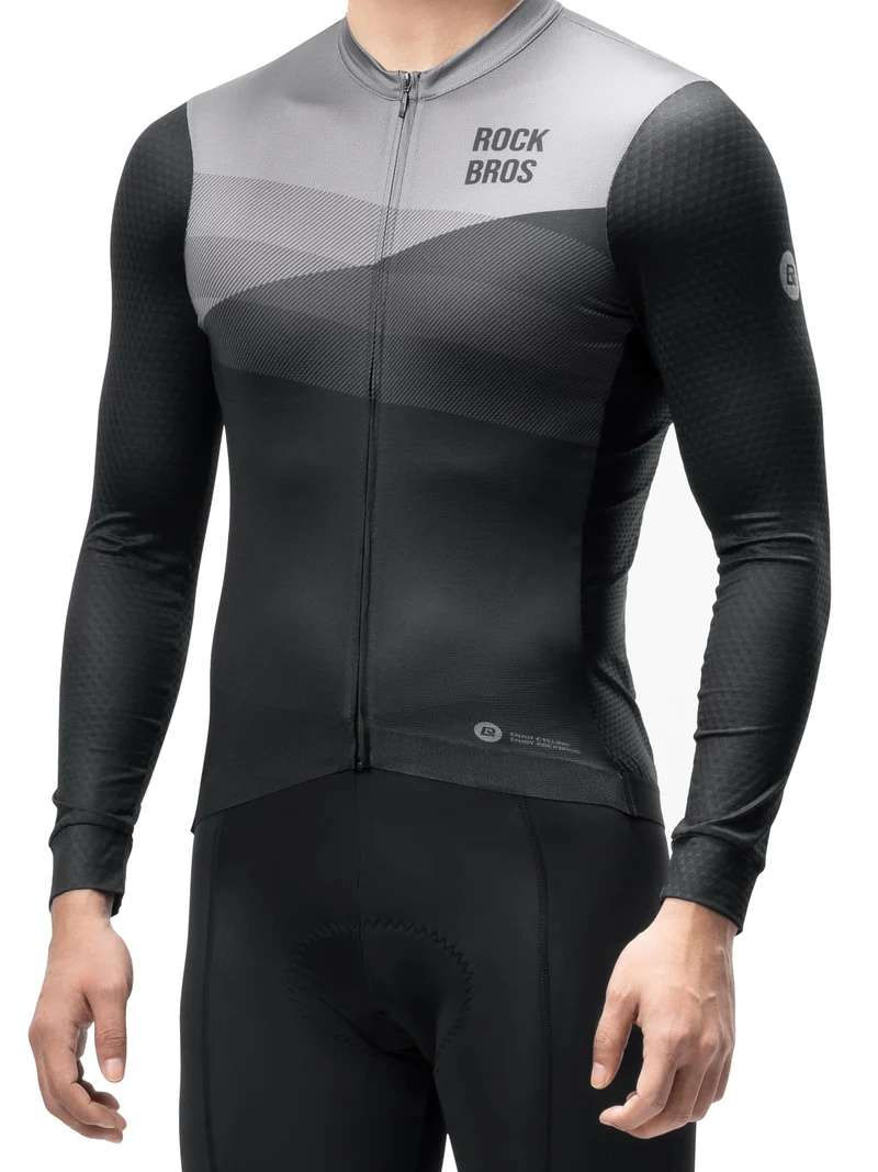Men's Quick-Dry Long-Sleeve Cycling Jersey