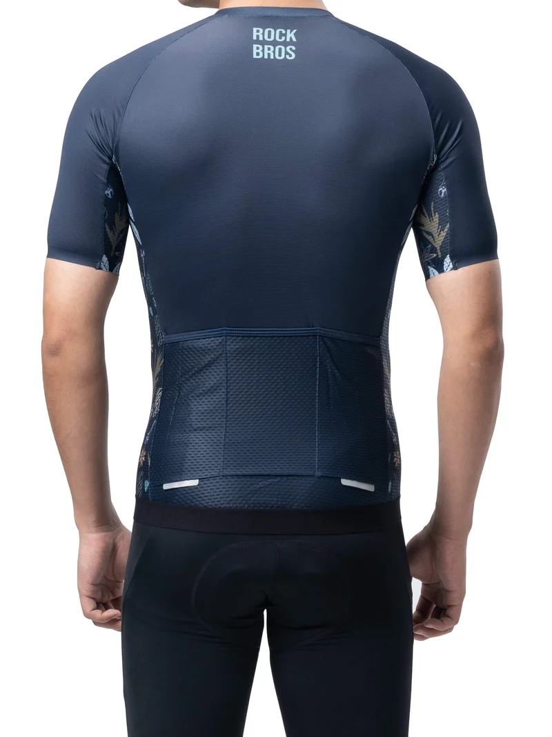 Men's Birds & Flowers Short-Sleeve Cycling Jersey