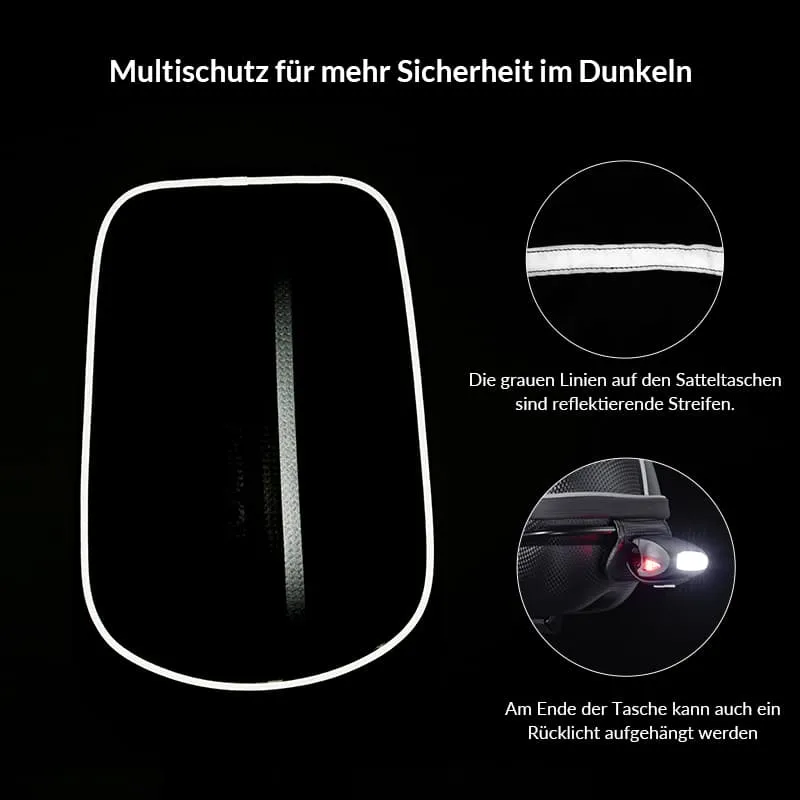 Gepäckträgertasche Wasserfest Schnellspanner Design mit Halterung