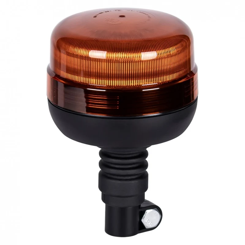 Kompakte LED-Warnleuchte mit einem Blinkmuster / Flexible DIN-Befestigung