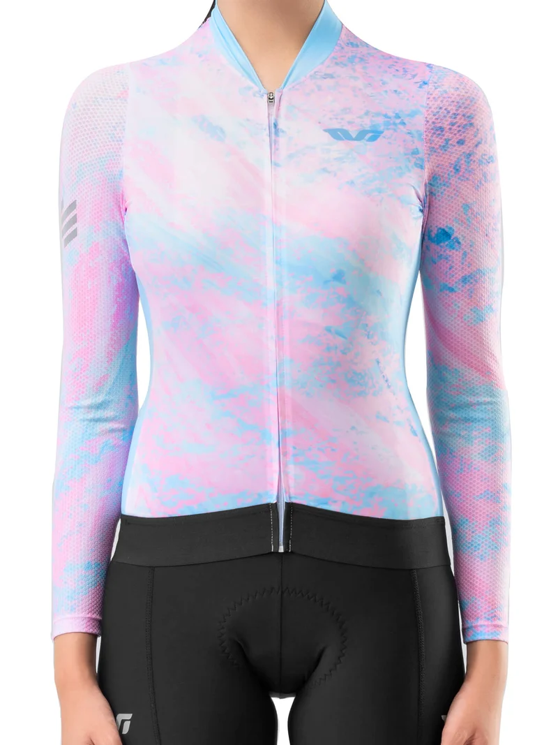 Women's TVI Long-Sleeve Cycling Jersey Sakura Mirage