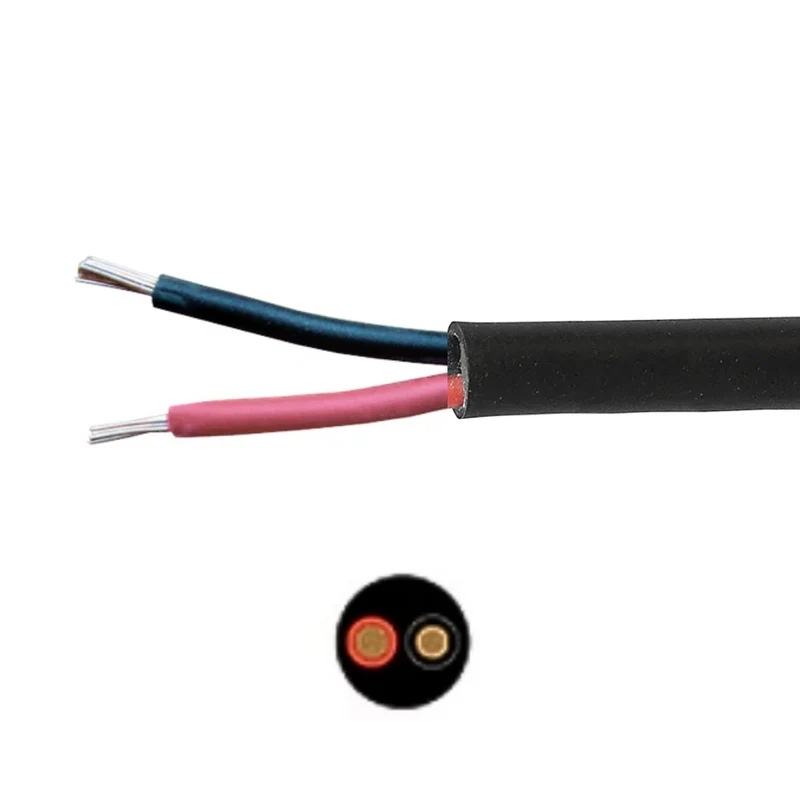 Zweiadrige Autokabeltrommel / 2 x 2mm² Rundkabel