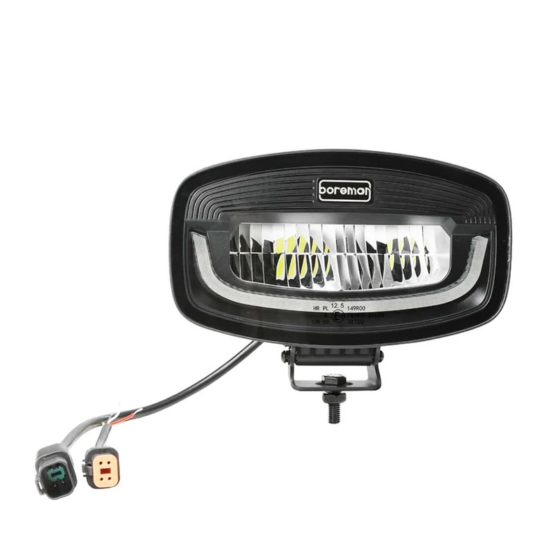 Boreman Phantom Dark LED Jumbo-Fahrscheinwerfer mit gelbem/weißem Positionslicht