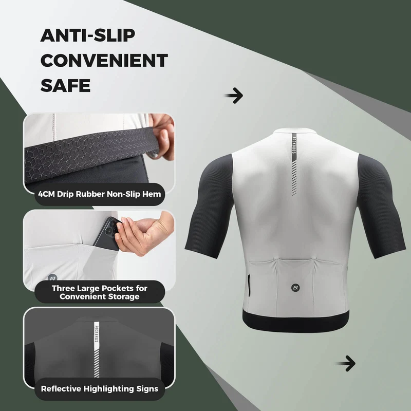 Men's Breathable Short-Sleeve Cycling Jersey