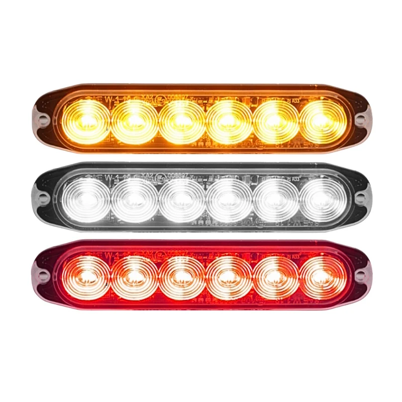 Kombiniertes LED-Blitzlicht / Rot, Weiß und Bernstein