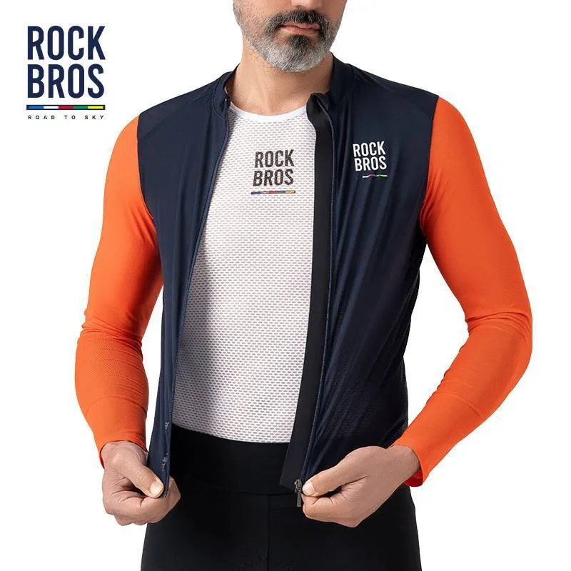 ROAD TO SKY Herren Langarm-Radtrikot Fahrrad Jersey für MTB & Rennrad