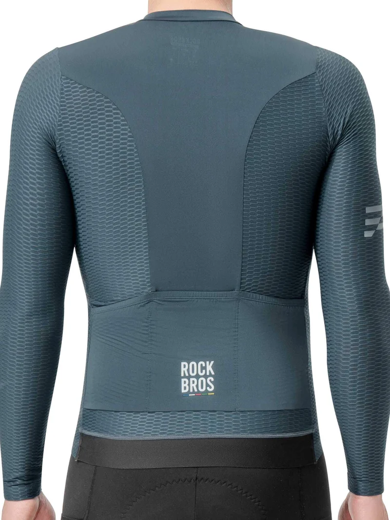 Men's ROAD-TO-SKY Quick-Dry Long-Sleeve Cycling Jersey