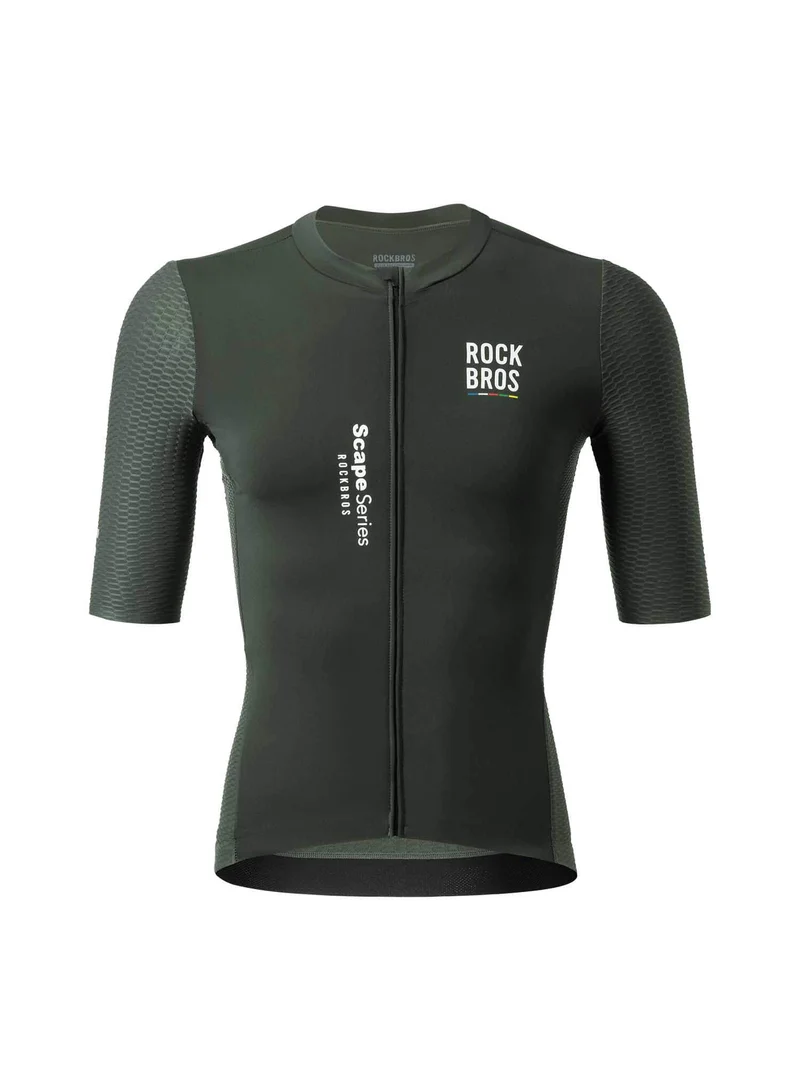 Men's ROAD-TO-SKY Quick-Dry Short-Sleeve Cycling Jersey
