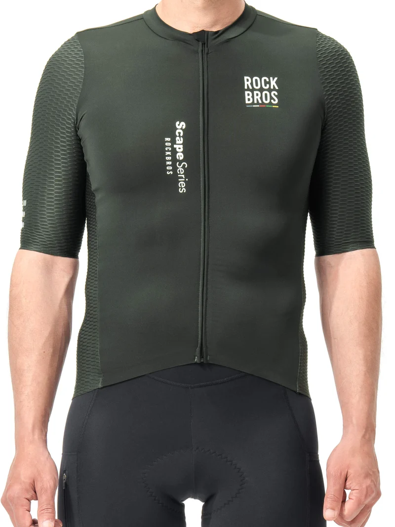 Men's ROAD-TO-SKY Quick-Dry Short-Sleeve Cycling Jersey