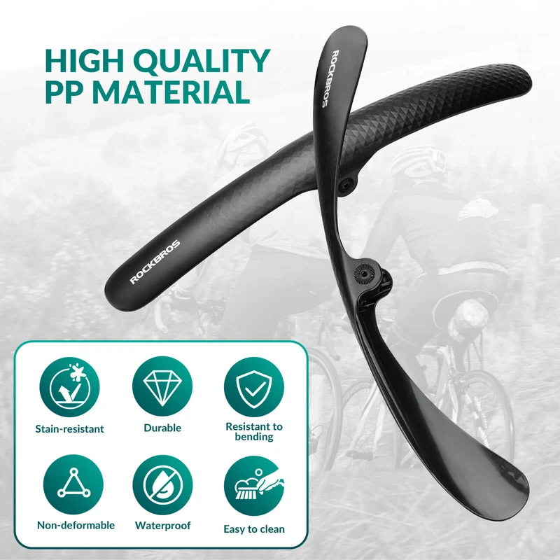 Bike Fenders for 700C Road Bikes – Quick-Release Mud Guards