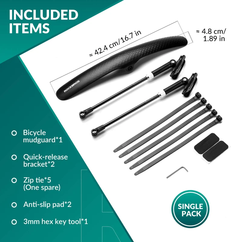 Bike Fenders for 700C Road Bikes – Quick-Release Mud Guards