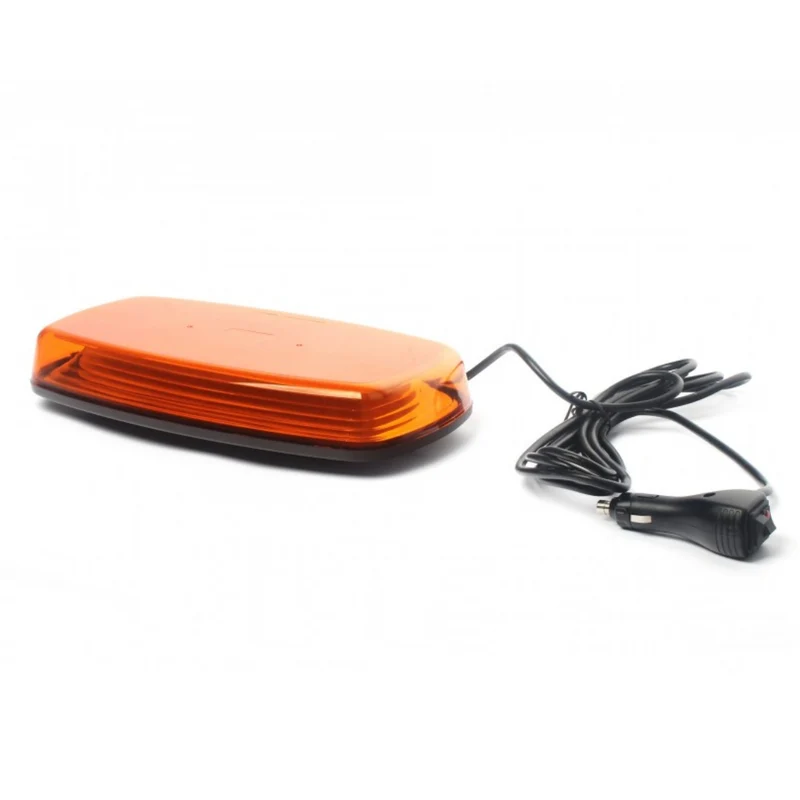 12" magnetische Dach-Rundumleuchte mit bernsteinfarbener Linse