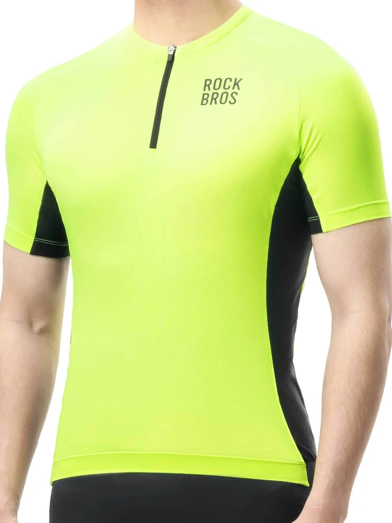 Men's AIKE Half-Zip Short-Sleeve Cycling Jersey
