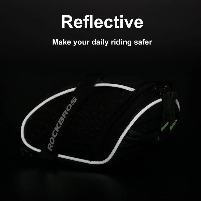 3D Shell Bike Saddle Bag Under Seat Storage Pack