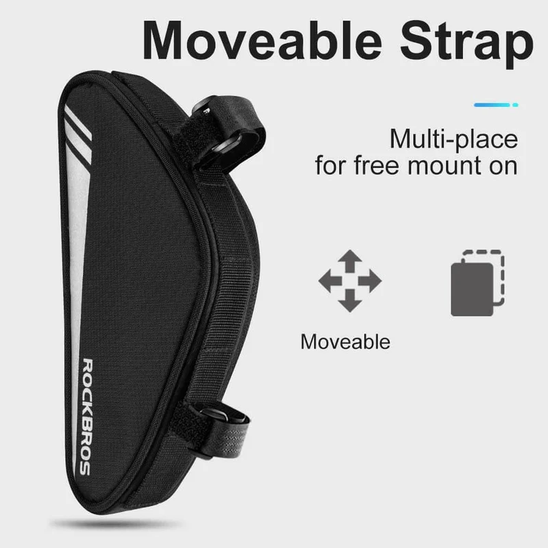 ROCKBROS Top Tube Bike Frame Bag Triangle Storage Pouch