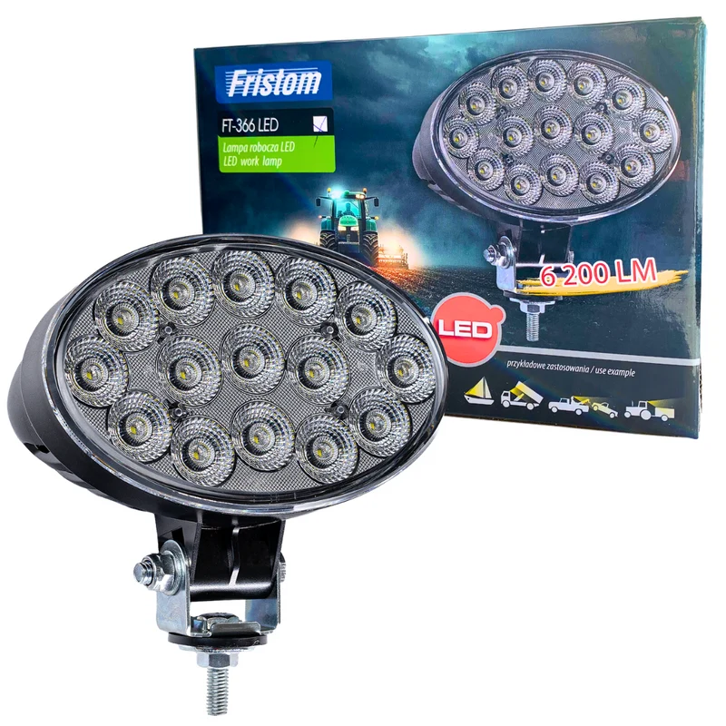 Fristom Ovale LED-Arbeitsscheinwerfer / 6000+ Lumen