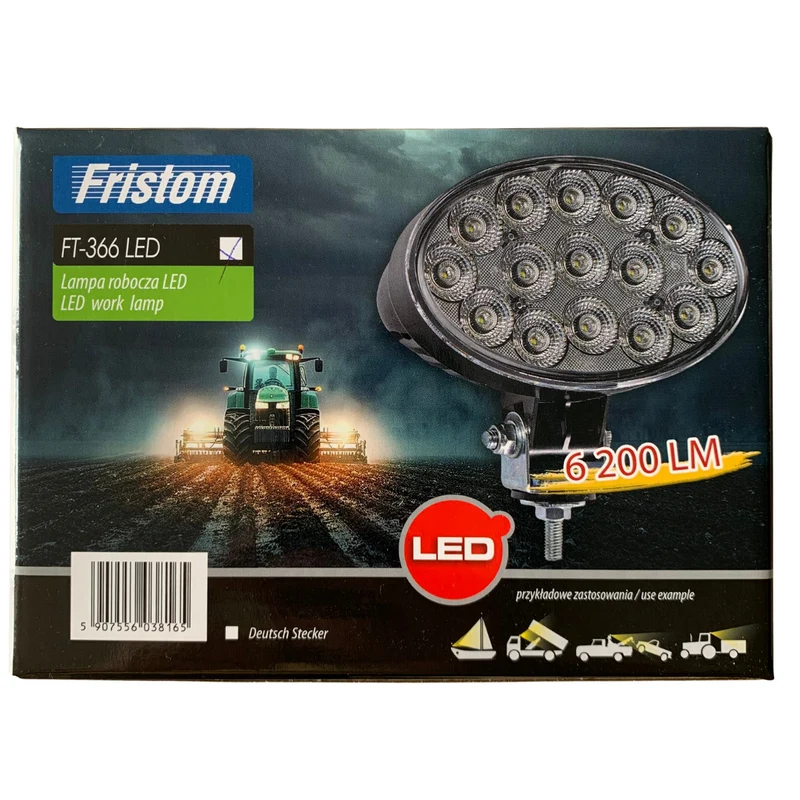 Fristom Ovale LED-Arbeitsscheinwerfer / 6000+ Lumen