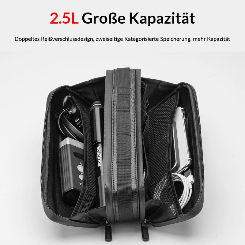 ROCKBROS Rahmentasche Fahrradtasche für MTB, Rennräder 1,5L / 2,5L