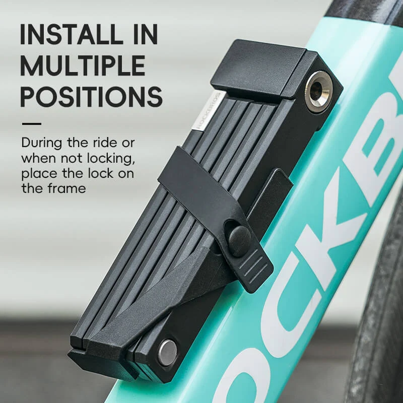 ROCKBROS Folding Bike Lock Key Type Anti-Theft Bicycle Lock