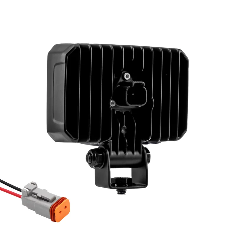 LED-Arbeitsleuchte im dunklen Look mit gebogenem Rand / 40W